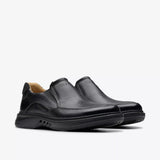 Clarks Slip-Ons & Loafers Clarks Men's Un Briley Step Slip On Shoes- Black Leather