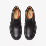 Clarks Slip-Ons & Loafers Clarks Men's Un Briley Step Slip On Shoes- Black Leather