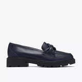 Clarks Slip-Ons & Loafers Clarks Women's Code L Edge Loafers- Navy Leather