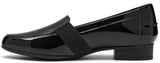 Clarks Slip-Ons & Loafers Clarks Women's Juliet Beat Loafer Flats- Black Patent