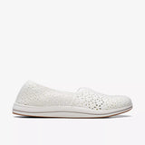 Clarks Slip-Ons & Loafers Clarks Womens Breeze Emily Slip Ons - White