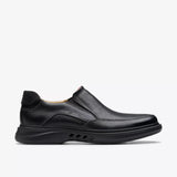 Clarks Slip-Ons & Loafers Medium / Black / 7 US Clarks Men's Un Briley Step Slip On Shoes- Black Leather