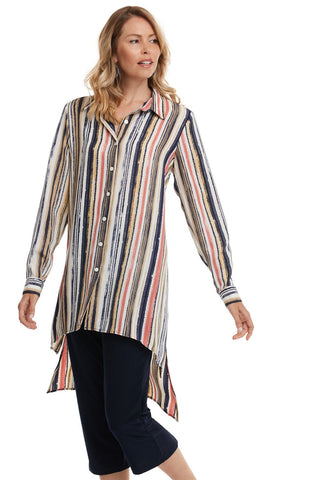 Compli K Apparel & Accessories XSmall Stripe Shirt Dress