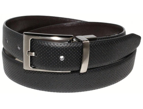 Customer Leather Belts Accessories 36 Pin Dot Reversible Belt - Black