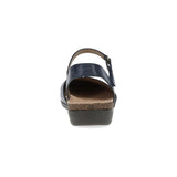 Dansko Ankle Strap Sandals Dansko Women's Rowan Sandals- Navy Waxy Burnished