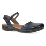 Dansko Ankle Strap Sandals Medium / Navy / 35 EU Dansko Women's Rowan Sandals- Navy Waxy Burnished