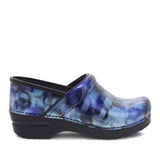 Dansko Clogs - Closed Back Dansko Women's Professional Clogs- Patent Blue Brush