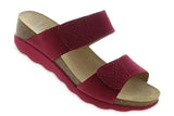 Dansko Heeled & Wedge Sandals Dansko Women's Maddy Wedge Sandals- Red Milled Nubuck