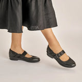 Dansko Mary Jane Dansko Women's Collette Mary Janes- Black Burnished Nubuck