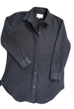 DKR Clothing Apparel & Accessories Small / Black Plain Shirt/Jacket with Snap Closure