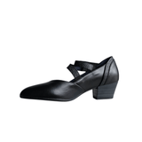 Dorking Heels Dorking Women's Dora Mary Jane Pumps- Negro Dust Plomo