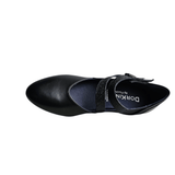 Dorking Heels Dorking Women's Dora Mary Jane Pumps- Negro Dust Plomo