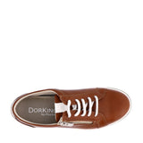 Dorking Lifestyle Sneakers Dorking Women's Karen Lace & Zip Sneakers- Cuero/ Blanco
