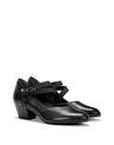 Dorking Mary Jane Heels Dorking Women's Dora Mary Jane Pumps- Negro/ Dust/ Plomo