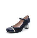 Dorking Mary Jane Heels Dorking Women's Rodin Pumps- Negro/Antracita