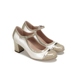 Dorking Mary Jane Heels Dorking Women's Rodin Pumps- Pearl