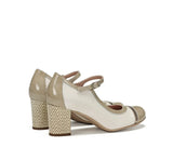 Dorking Mary Jane Heels Dorking Women's Rodin Pumps- Pearl