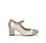 Dorking Mary Jane Heels Dorking Women's Rodin Pumps- Pearl