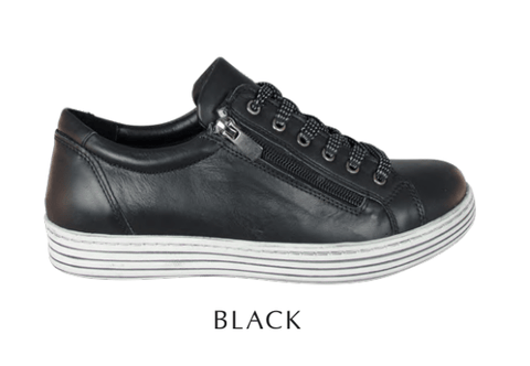 Dragonfly Lifestyle Sneakers Black / 35 EU / B (Medium) Dragonfly Womens Unity Sneakers - Black
