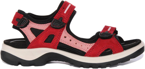 Ecco Hiking & Athletic Sandals Ecco Womens Offroad Yucatan Sandals - Chili Red/Damask Rose