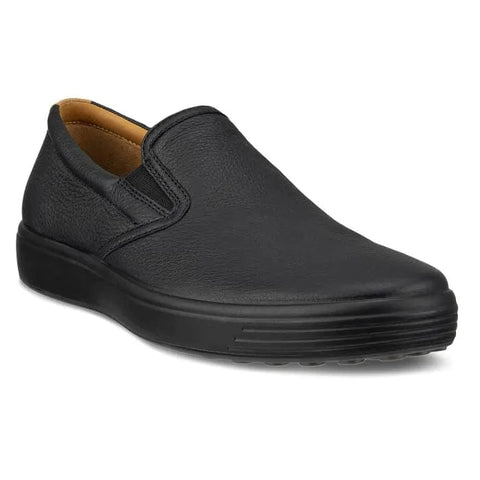 Ecco Lifestyle Slip-On Sneakers Ecco Men's Soft 7  Slip on Sneakers - Black