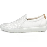 Ecco Lifestyle Slip-On Sneakers Ecco Womens Soft 7 Slip On Sneakers - White