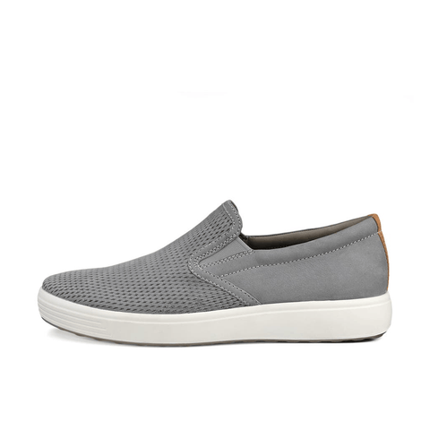 Ecco Lifestyle Slip-On Sneakers Medium / Grey / 40 EU Ecco Men's Soft 7 Slip On Sneakers- Wild Dove