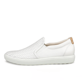 Ecco Lifestyle Slip-On Sneakers Medium / White / 35 EU Ecco Women's Soft 7 Slip On Sneakers- White
