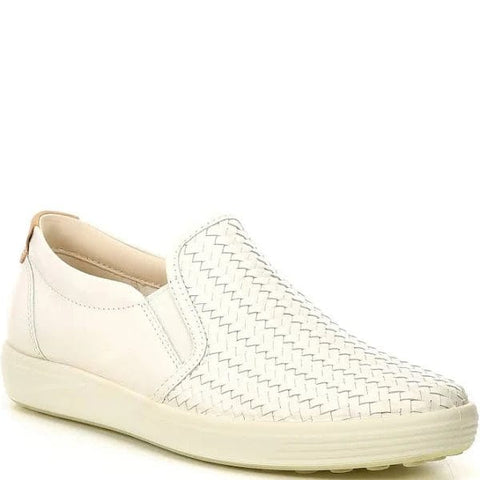 Ecco Lifestyle Slip-On Sneakers White / 35 EU / M Ecco Womens Soft 7 Slip On Sneakers - White