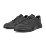 Ecco Lifestyle Sneakers Ecco Men's Move Leather Sneakers- Black/ Magnet