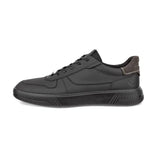 Ecco Lifestyle Sneakers Ecco Men's Move Leather Sneakers- Black/ Magnet