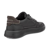 Ecco Lifestyle Sneakers Ecco Men's Move Leather Sneakers- Black/ Magnet