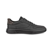 Ecco Lifestyle Sneakers Ecco Men's Move Leather Sneakers- Black/ Magnet