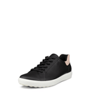 Ecco Lifestyle Sneakers Ecco Women's Soft 7 Sneakers- Black/ Rose Dust