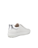 Ecco Lifestyle Sneakers Ecco Women's Soft 7 Sneakers- White/ Pure Silver