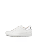 Ecco Lifestyle Sneakers Ecco Women's Soft 7 Sneakers- White/ Pure Silver