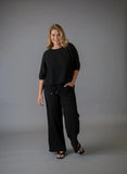 Elissia Shirt/Dress Small / Black Cotton Gauze Top