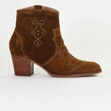 Emilie Karston Ankle Boots Emilie Karston Womens Glossy Cowgirl Boots - Camel