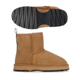 Emu Australia Slippers - Open Heel Emu Australia Sharky Mini Boots- Chestnut/ Black