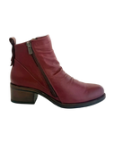 Everly Ankle Boots Medium / Burgundy / 36 EU Everly Women's Andrea Low Boots - Burgundy