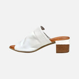 Everly Heeled & Wedge Sandals Everly Women's Gia 07 Mule Heels- White