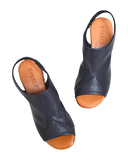 Everly Heeled & Wedge Sandals Everly Women's Phoenix 01 Slingback Heels- Navy Marine