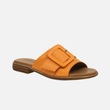 Everly Slide Sandals Everly Women's Lauren 03 Buckle Sandals- Orange