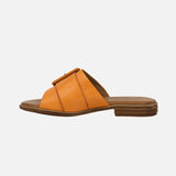 Everly Slide Sandals Everly Women's Lauren 03 Buckle Sandals- Orange