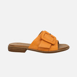 Everly Slide Sandals Everly Women's Lauren 03 Buckle Sandals- Orange