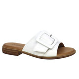 Everly Slide Sandals Medium / White / 35 EU Everly Women's Lauren 03 Buckle Sandals- White