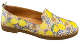 Everly Slip-Ons & Loafers Everly Women's Frida 01 Patterned Mules- Lemon Leather