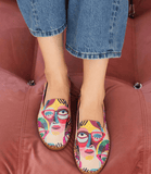 Everly Slip-Ons & Loafers Everly Women's Frida 01 Patterned Mules- Picasso Leather