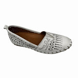 Everly Slip-Ons & Loafers Everly Womens Luna-03 Slip Ons -White Leather