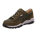 Finn Comfort Lifestyle Sneakers Wide / Green / 3 UK Finn Comfort Women's Tessin Walking Shoes- Nubuk/ Quilt Olive